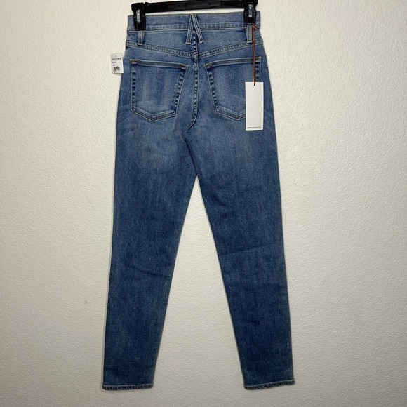 SLVRLAKE Denim Roxy Jeans in Love to Burn Wash High Rise Straight Size 2 new o1 - Picture 7 of 10